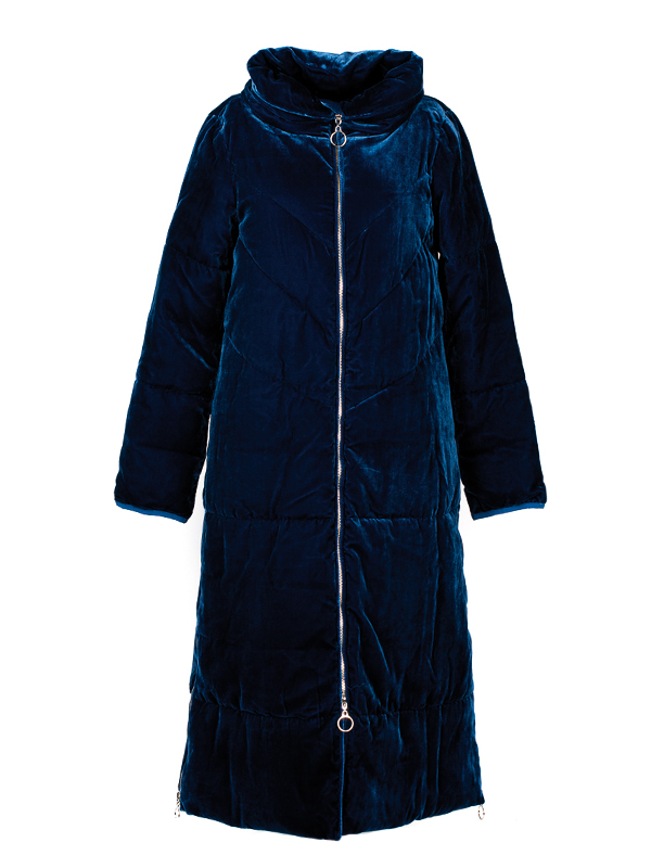 TA72A2 Twin-Set Пальто пуховик женское бархат/полиэстер