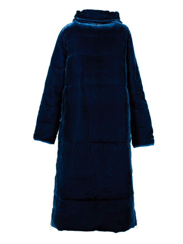 TA72A2 Twin-Set Пальто пуховик женское бархат/полиэстер